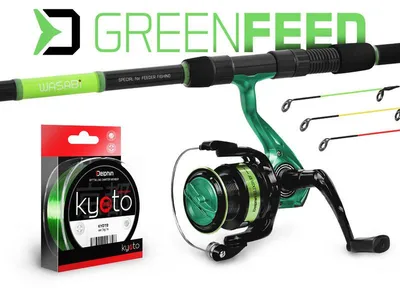 Immagine prodotto di DELPHIN GreenFEED, 3,6 m, 11,81 piedi, 0-100 g, 3 pezzi, set per feeder, 3 pezzi, 101002639