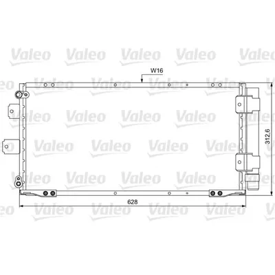 Produktbild von VALEO 814037 Kondensator Klimaanlage Klimakondensator für TOYOTA COROLLA Liftback (E11)