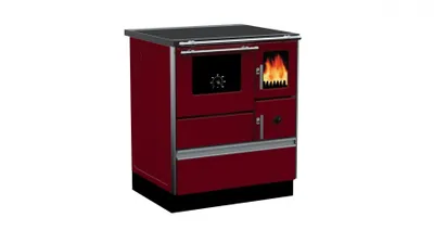 Obrázek produktu pro ALFA PLAM, sporák ALFA 70 ECO DOMINANT, teplovzdušný 6 kW, levý, červený