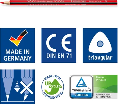 Produktbild von Buntstifte STAEDTLER Noris colour 185, 12 Stück, Magenta, Zeichnen, Malen