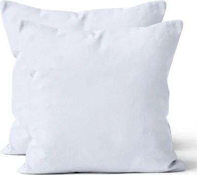 Produktbild von 2 er Set Mikrofaser UNI Kissenhüllen Kissenbezüge Kopfkissenbezug 80x80 cm, Weiß