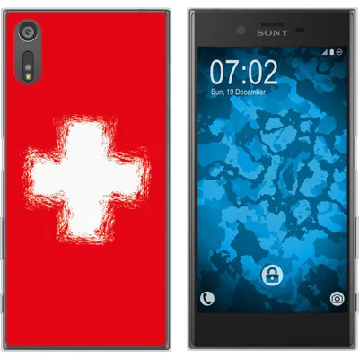 Produktbild von PhoneNatic Case kompatibel mit Sony Xperia XZs Silikon-Hülle WM Schweiz M10
