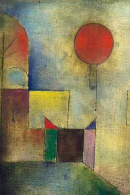 Obrázek produktu pro Paul Klee Art Print Picture - Červený balón, 1922 (120 x 80 cm)