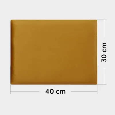Produktbild von gepolsterte Wandpaneele Kopfstütze Wandkissen Wandpolster 40x30cm Samt