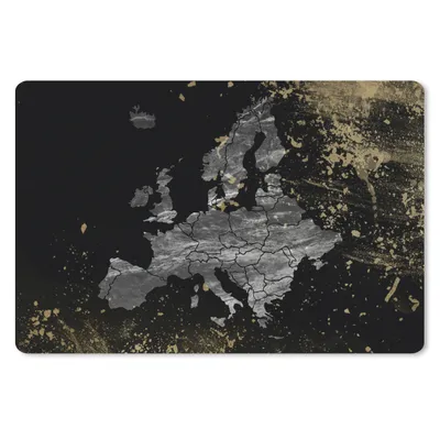 Produktbild von MuchoWow® Mauspad Mousepad Karte - Europa - Grau 27x18 cm - Mousepads - Maus Mat - Pad - Mausunterlage - Büroartikel - Desk Matten