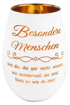 Immagine prodotto di Candela decorativa in vetro con incisione, portacandele, idea regalo per donne, colleghe, compleanno, Natale, dimensioni 11,5 x 7,1 cm