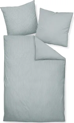 Image de Janine Edelflanell linge de lit 155X220,80x80 2 pièces chinchilla S 78060-08-512 argent
