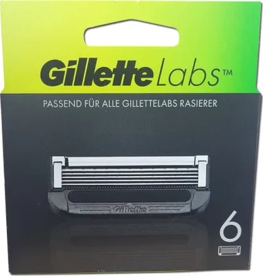 A product package for Gillette Labs razor blades.