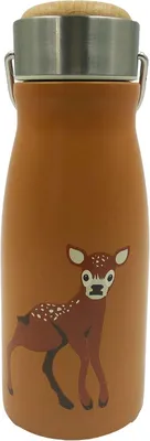 Imagen del producto de Botella térmica de doble pared, de 300 ml, de acero inoxidable, para bebidas calientes y frías