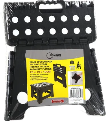 Produktbild von Benson 11507 Klapptritt Trittstufe Klapphocker 23x19x19cm Einstiegshilfe Hocker Camping 80kg