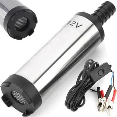 Produktbild von 12V Elektrische Pumpe Wasser Ölabsaugpumpe Kraftstoffpumpe 12L/min Mini Ölpumpe Absaugpumpe Filter Auto Tauchpumpe Treibstoff Dieselpumpe Flüssigkeit 1,5 m Edelstahl Retoo