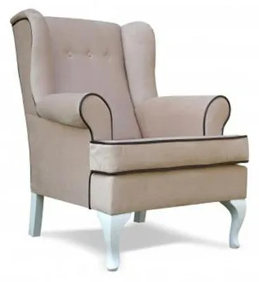 Produktbild von Leder Chesterfield-Sessel modern in Schwarz