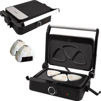 Produktbild von Syntrox Germany Multifunktionsmaker 1000W Onigiri Wechselplatten schwarz