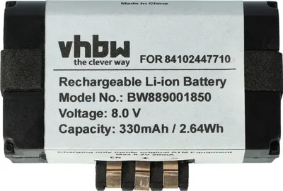Produktbild von vhbw Akku Ersatz für BMW 2 447 710 - 01, 84109361678, 9 361 678 - 03, 84102447710 für Telematik-Steuergerät (330 mAh, 8 V, Li-Ion)