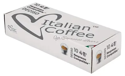 Obrázok produktu pre Deciso Italian Coffee – kapsule kompatibilné so systémom Nespresso – 10 kusov
