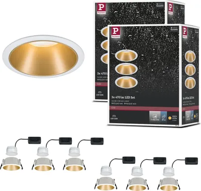 Produktbild von Paulmann Bundle LED Einbauleuchte Cole 3-Step-Dim