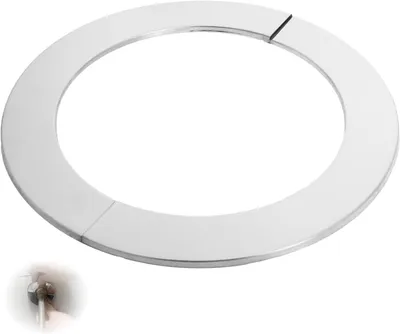 Productafbeelding van Schoorsteen Rozet - Kachelpijp Afdekking - Afwerking Leidingen - Roestvrij Staal 304 - 150-160 mm - Zilver