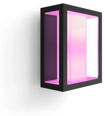 Zdjęcie produktu dla Philips Hue White and color ambiance Mały kinkiet zewnętrzny Impress, Inteligentny kinkiet, Bluetooth/Zigbee, Czarny, LED, Szkło, Niewymienialne źródło światła