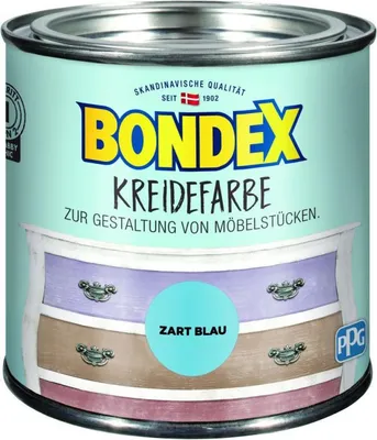 Produktbild von Bondex Kreidefarbe 500 ml zart blau