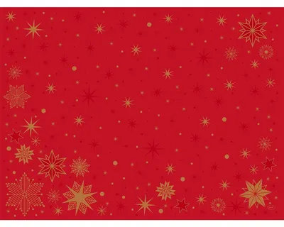 Produktbild von Duni 211544, Rechteck, Rot, Gold, Muster, Weihnachtsmuster, 300 mm, 400 mm