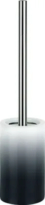 Produktbild von Spirella "Tube" WC Bürste Toilettenbürste Klobürste WC Garnitur aus Porzellan Weiß/Schwarz