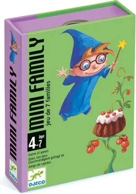 Zdjęcie produktu dla Djeco Mini rodzinna gra karciana wielokolorowa wielokolorowa jeden rozmiar