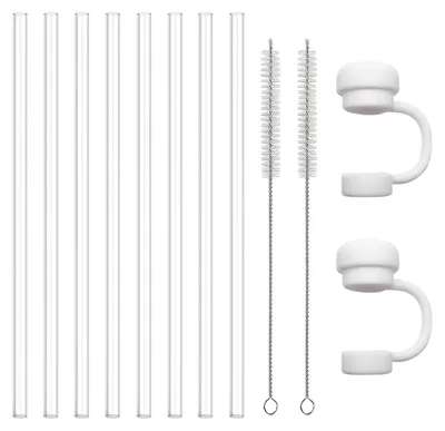 8 wiederverwendbare Trinkhalme für Stanley Becher 40/30 oz