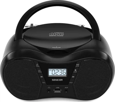 Obrázok produktu pre SENCOR SPT CD/MP3/USB/BT Black Bezdrôtový boombox