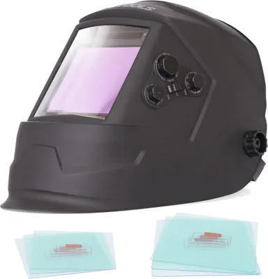 Produktbild von IPOTOOLS Automatik Schweißhelm LY800H - 4 Sensoren XXL Sichtfeld True Color Echtfarben Filter und Optischer Klasse 1/1/1/1