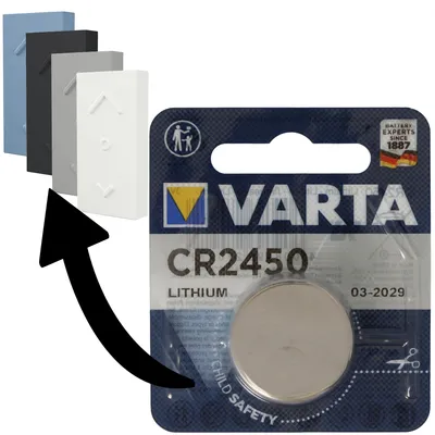 Zdjęcie produktu dla Bateria odpowiednia do przełącznika Ledvance SMART+ Mini Switch, ściemniacza Osram SMART+ Mini Switch 1x bateria litowa Varta CR2450 IEC CR 2450