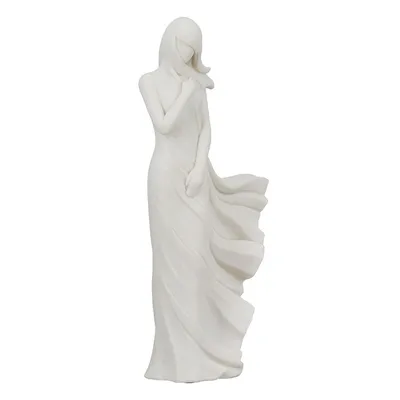 Zdjęcie produktu dla Gilde Figur, Frau, "Girl in the wind", Kunstharz, weiß, VE 2, L. 5 cm, B. 26 cm, H. 7 cm 58851 4063387588512