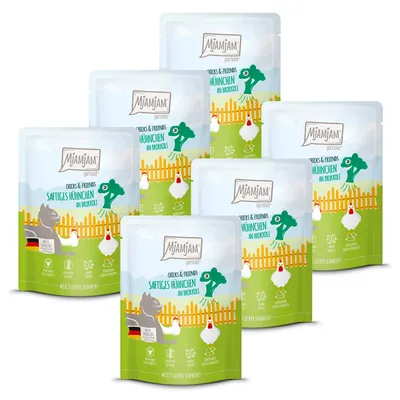 Immagine prodotto di MjAMjAM Cat - Sacchetto Chicks+Friends 6x300g | Pollo e broccoli