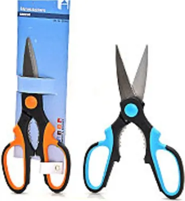 Produktbild von Praktische Allzweckschere Universalschere für Haushalt Büro Basteln mit 205mm Länge und robuster 1.8mm Klinge in zufälliger Farbe 1 Stück