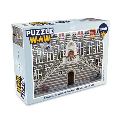 Obrázok produktu pre MuchoWow® Puzzle 1000 ks Alkmaar - Holandsko - Radnica