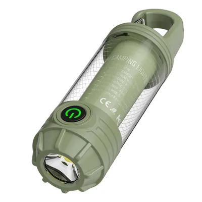 Produktbild von Tekoo LED Campinglampe Taschenlampe Akku USB-C Outdoor Leuchte mit Rotlicht