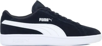 Zdjęcie produktu dla PUMA Smash V2 Suede Trainers, Uni , Dziecko, Modne trampki, Czarny, Biały, Monochromatyczny, Sznurowane zamknięcie