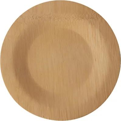 Image de PAPSTAR 88039 PAPSTAR Assiette en bambou "pure", non divisée, 180 mm, 10 pièces