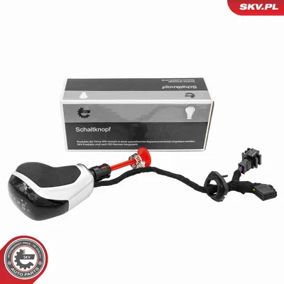Obrázok produktu pre ESEN SKV hlavica radiacej páky, čierna plastová, pre VW Golf VII hatchback (5G1, BQ1, BE1, BE2), GOLF VI (5K1) a Polo hatchback (6R1, 6C1)