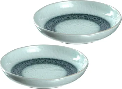 Produktbild von Leonardo MATERA Keramikteller 20,7 cm tief blau 2er Set