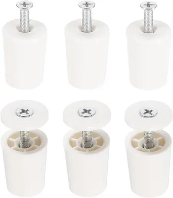 Immagine prodotto di Bloccaggi preventivi anti-rotolamento - Antiscivolo - Bloccaggi in plastica ABS ad alta resistenza - Diametro 28 mm - Bianco