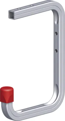 Produktbild von alfer Wand- und Deckenhaken 150 x 255 x 155 mm Aluminium roh Kappe rot