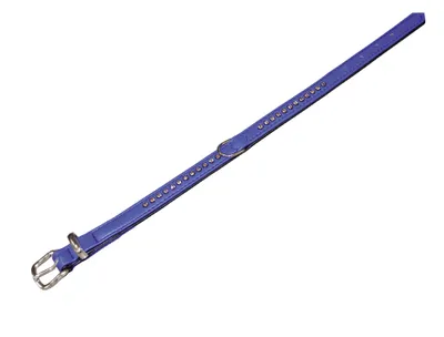 Produktbild von Nobby Crystal, Hund, Standardkragen, Schwarz, Blau, Kunstleder, Einfarbig, S