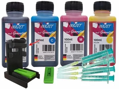 Produktbild von HP302 / HP304 400ml Tinte + Luftabzugsadapter f. B7RT7AE + B7RT6AE + B82L1AE