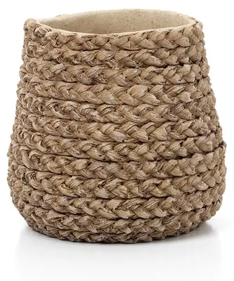 Produktbild von Bazar Bizar Pflanzgefäß aus beton in braun, 19,5x19x18,5cm