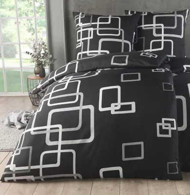 Produktbild von Kuscheli® Bettwäsche 135x200 4 teilig |   & fürAllergiker geeignet | Bettwäsche Set mit je 2 Bettbezügen und 2 Kissenbezügen