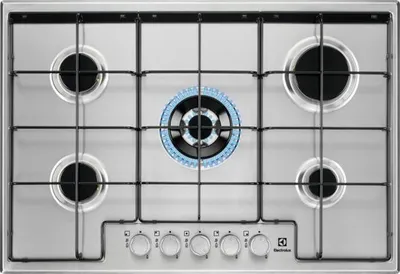 Obrázok produktu pre Electrolux EGS7534X, Nerezová oceľ, Vstavaný, 75 cm, Plynový, Nerezová oceľ, 5 zone(s)