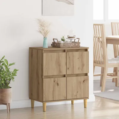 Image de vidaXL Sideboard Chêne Artisan 60 x 35 x 70 cm Matériau dérivé du bois