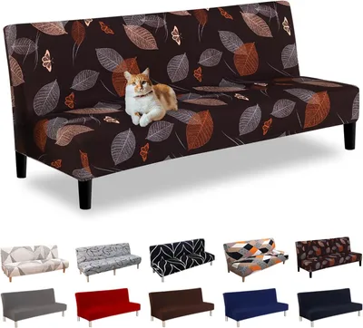 Produktbild von Armloser 3-Sitzer-Sofabezug – Dehnbar – Elastisch – Futon – Für Schlafsofas