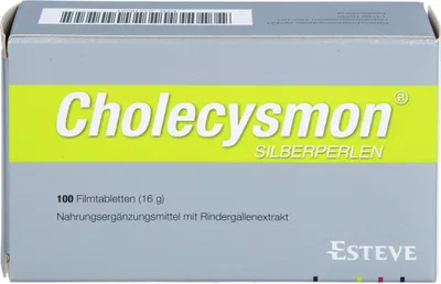 Produktbild von Cholecysmon Silberperlen nach fettem Essen Filmtabletten, 100 St. Tabletten
