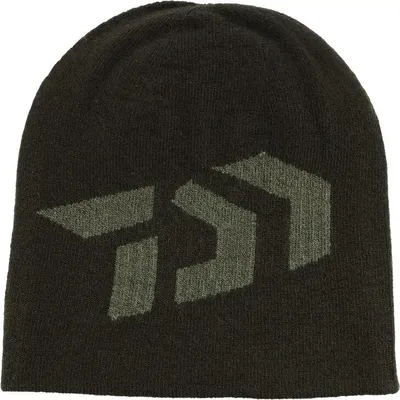 Produktbild von DAIWA D-VEC BEANIE BIG LOGO, uni, schwarz, Strickmütze, 15800-511